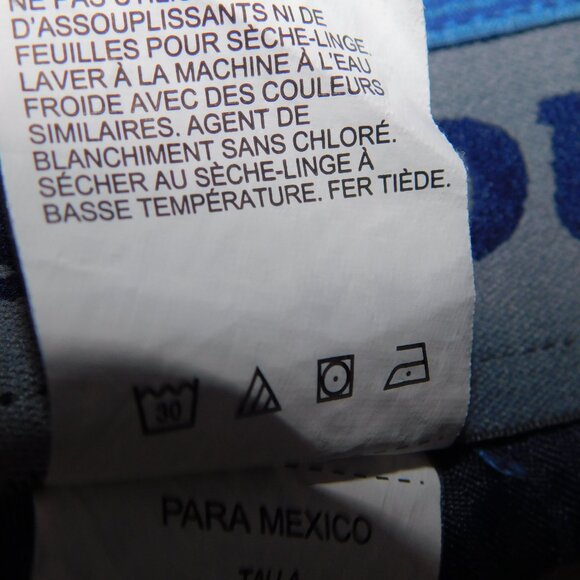 PGA TOUR Mens 36 x 9 Two Tone Blue Striped performance golf Shorts - Picture 5 of 9